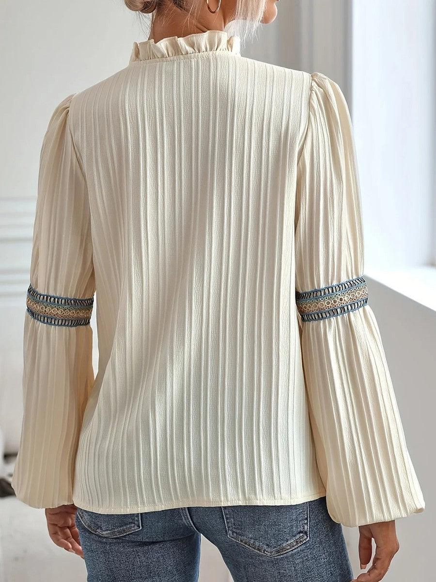 Lady Luxe™ | Elegant Long-Sleeved Top