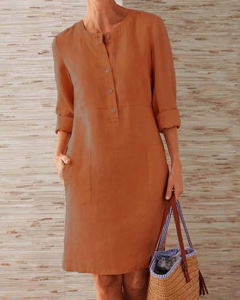 Daphne™ Elegant Plain Dress