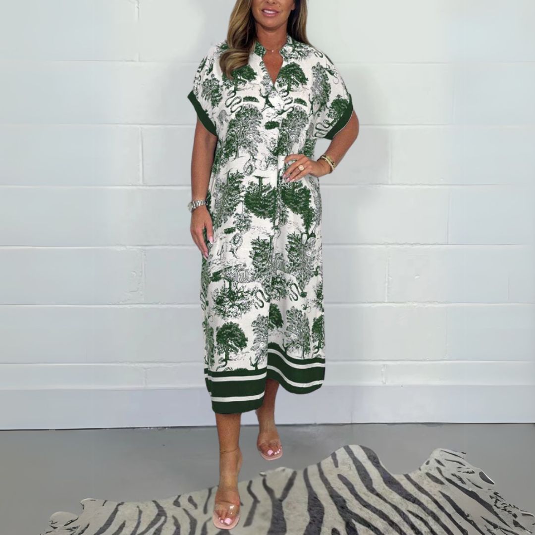 Cia™ Printed Midi Dress