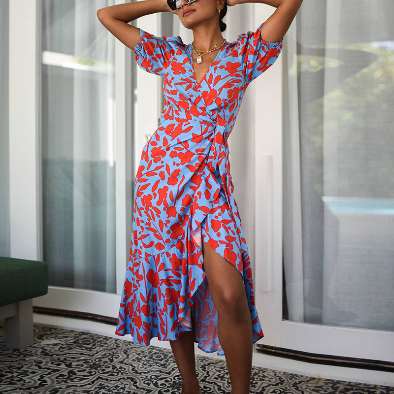 Flossie™ Chic Waist-Defining Dress