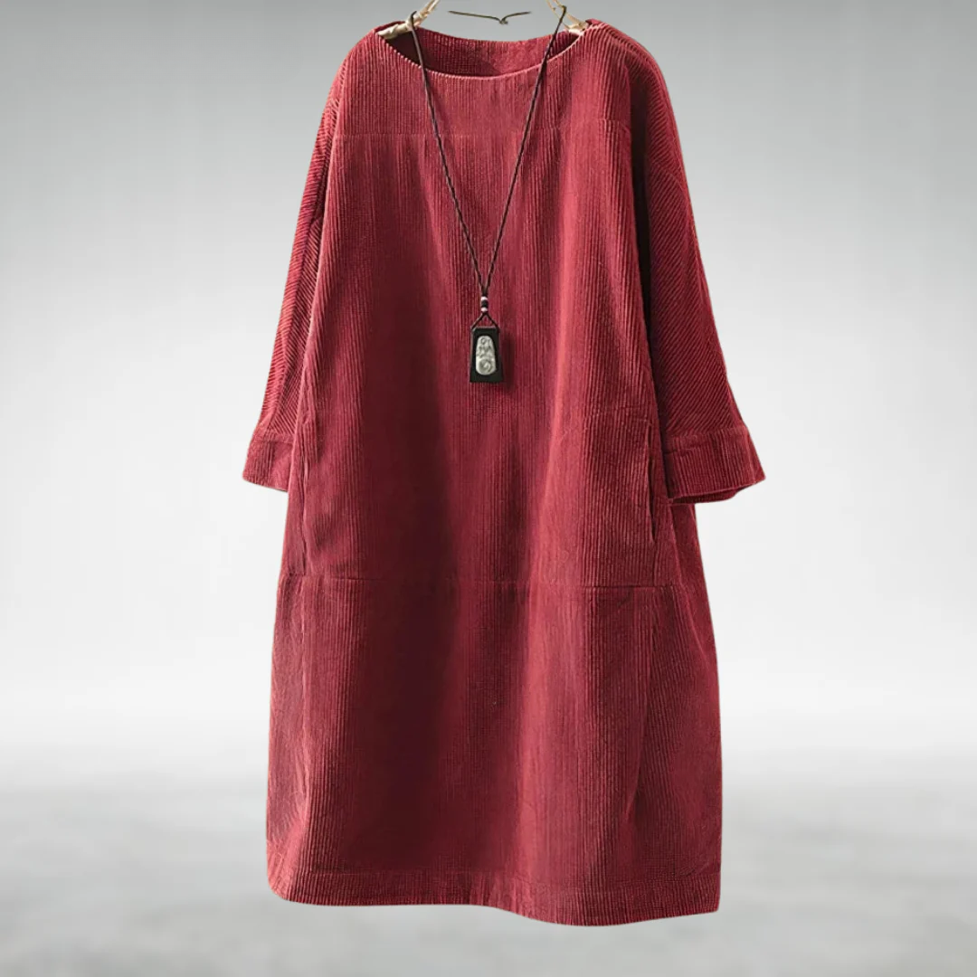 Anika™ Relaxed Corduroy Midi Dress