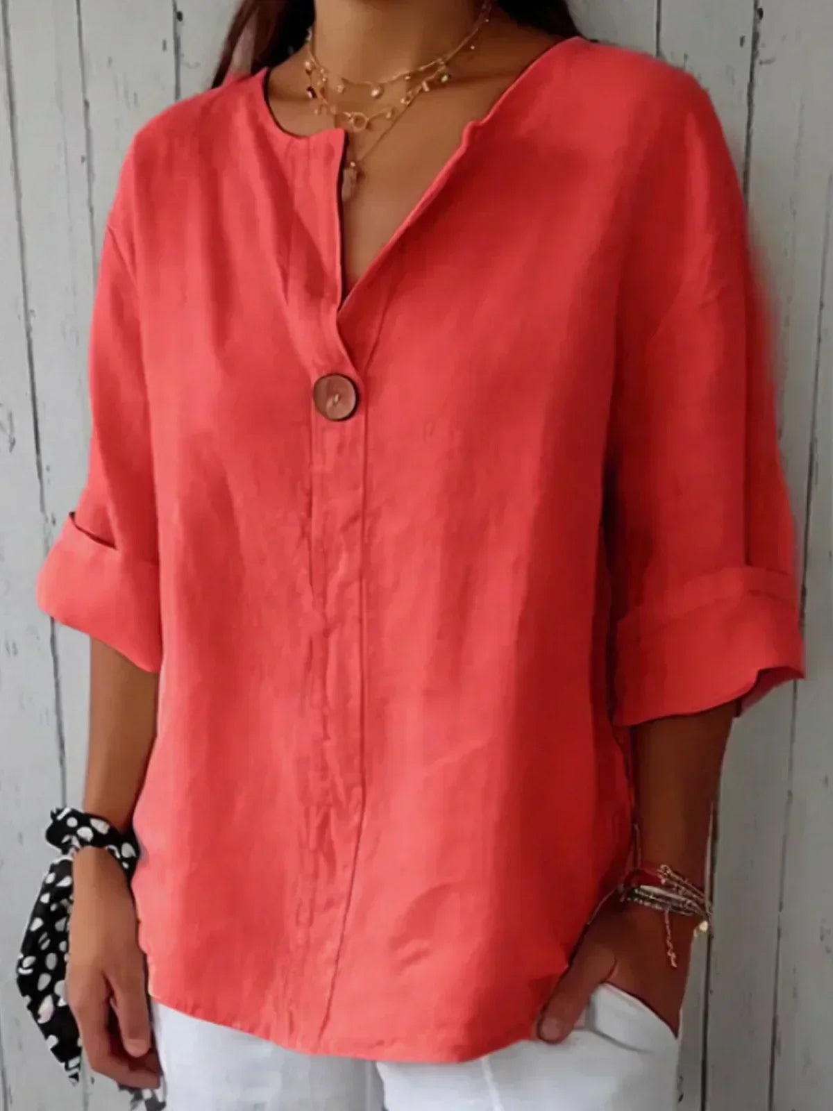 Oprah™ Casual V-Neck Blouse