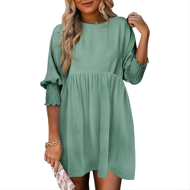 Dorothy™ Casual Crew Neck Loose Fit Mini Dress
