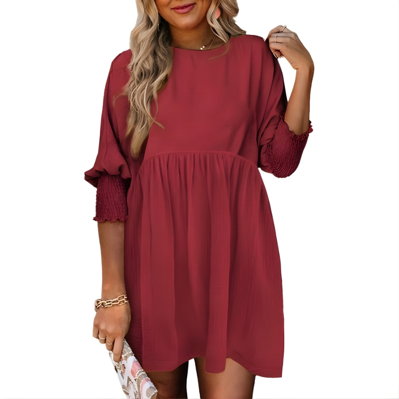 Dorothy™ Casual Crew Neck Loose Fit Mini Dress