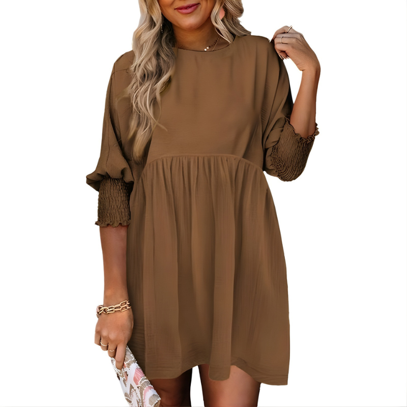 Dorothy™ Casual Crew Neck Loose Fit Mini Dress
