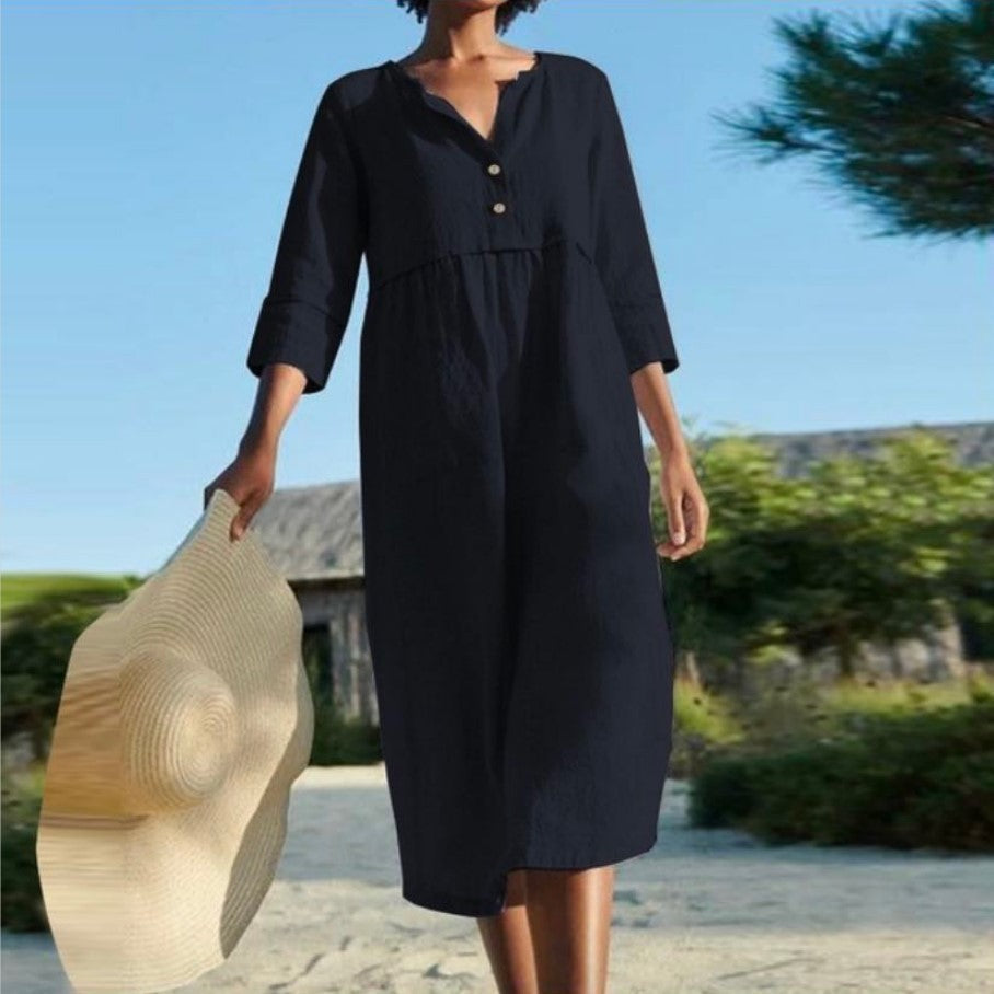 Beatrice™ Stylish Linen Dress