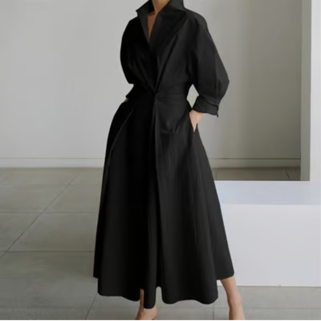 Faith™ Lapel Wrap Maxi Dress