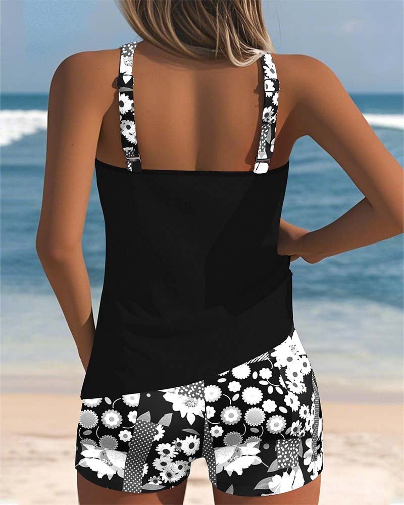 Martha™ Printed Tank & Boxer Swimsuit Set