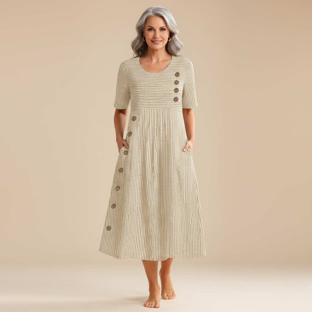 Jovie™ Striped Midi Dress