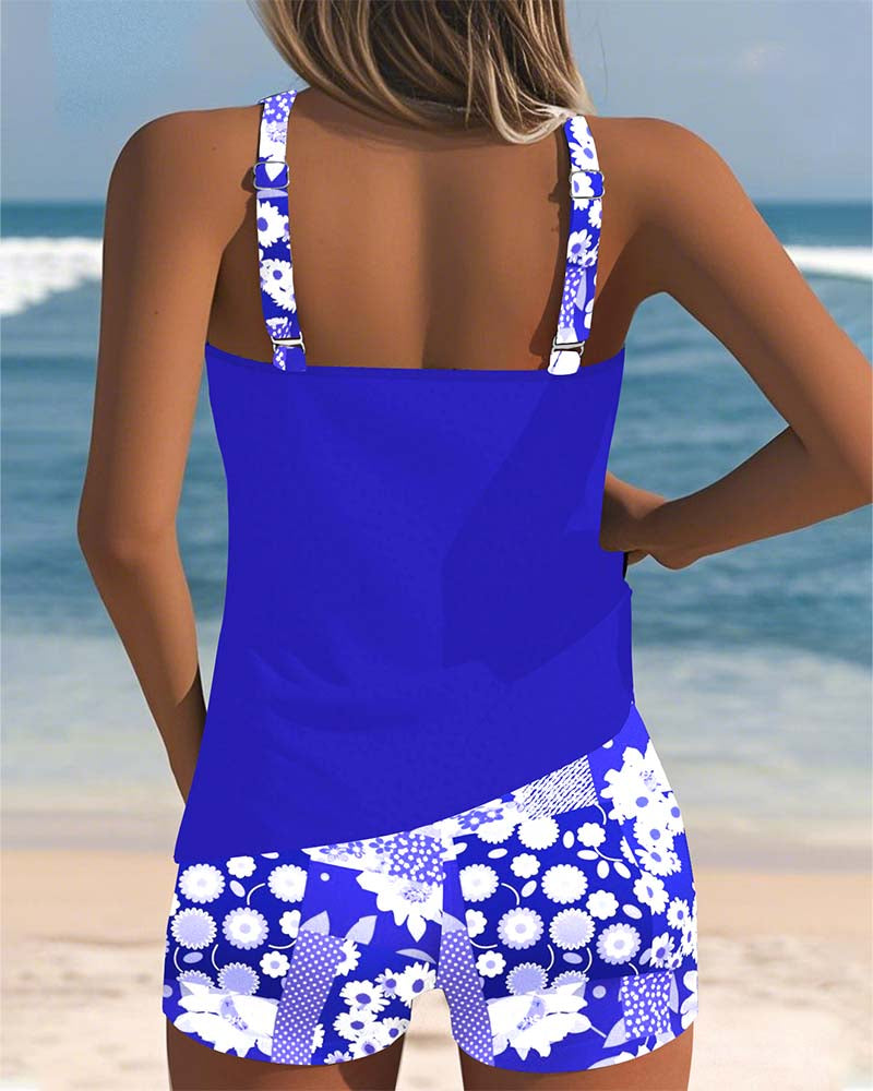 Martha™ Printed Tank & Boxer Swimsuit Set