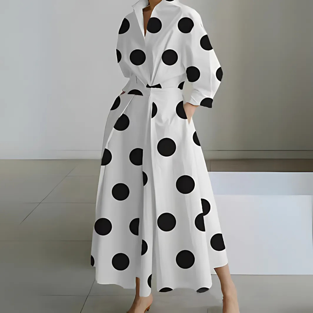 Faith™ Lapel Wrap Maxi Dress