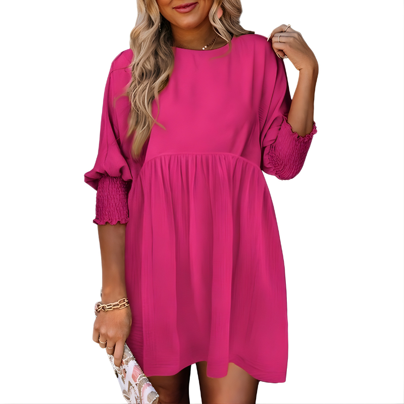 Dorothy™ Casual Crew Neck Loose Fit Mini Dress