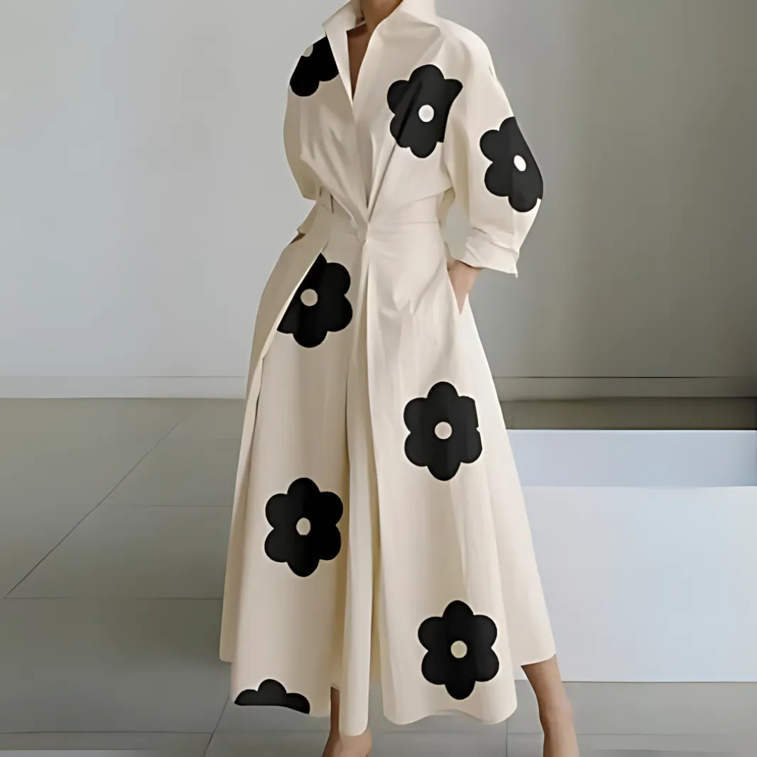 Faith™ Lapel Wrap Maxi Dress