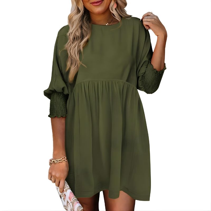 Dorothy™ Casual Crew Neck Loose Fit Mini Dress