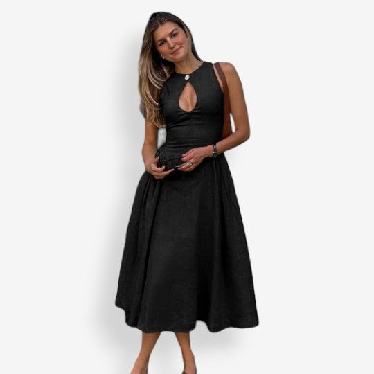 Giulia™ Linen Dress with 2 handy pockets