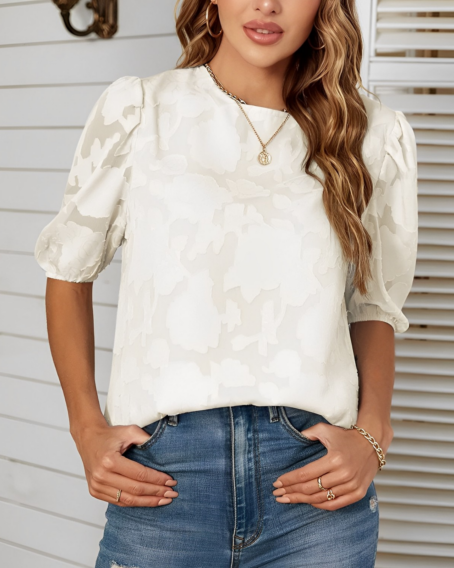 Sierra™ Elegant Embroidered Blouse