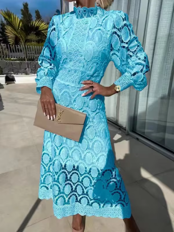 Kathryn™ Elegant Long Sleeve Maxi Dress