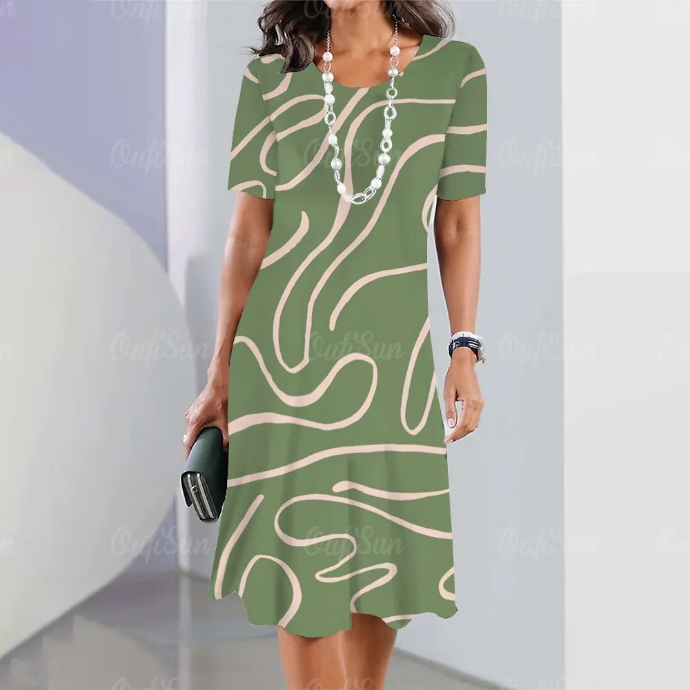 Sheila™ - Stylish Dress with Elegant Colour Patterns