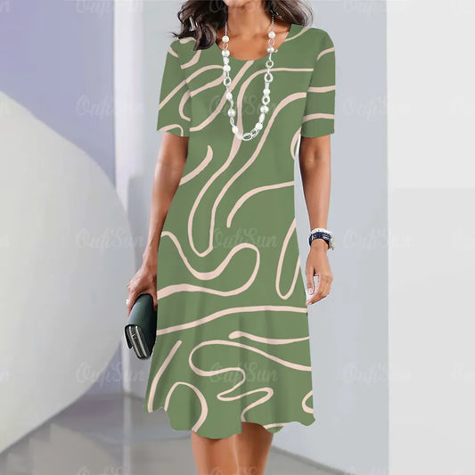 Sheila™ - Stylish Dress with Elegant Colour Patterns