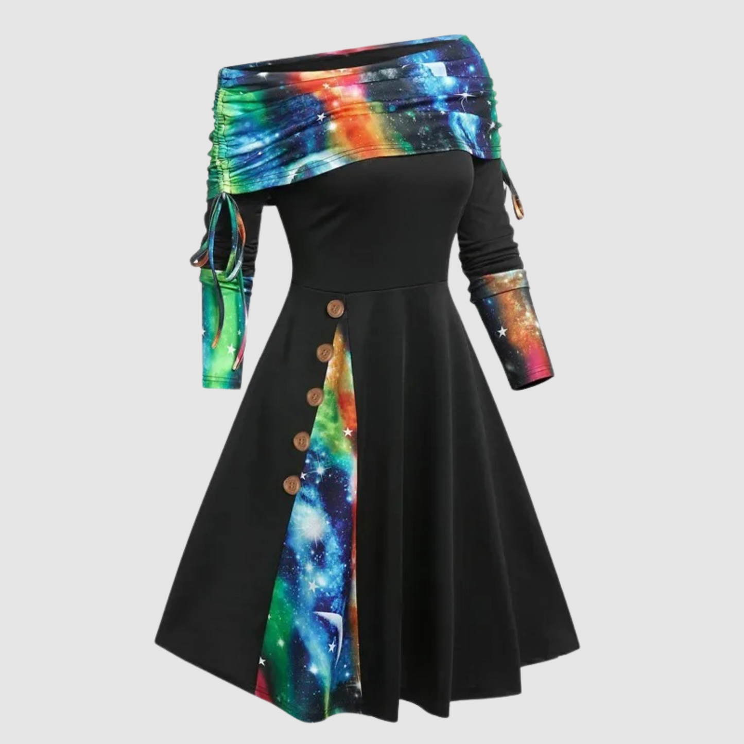 Molly™ Long-Sleeve Off-Shoulder Dress