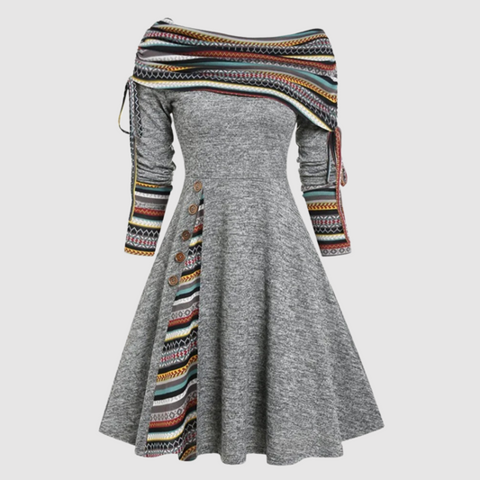 Molly™ Long-Sleeve Off-Shoulder Dress