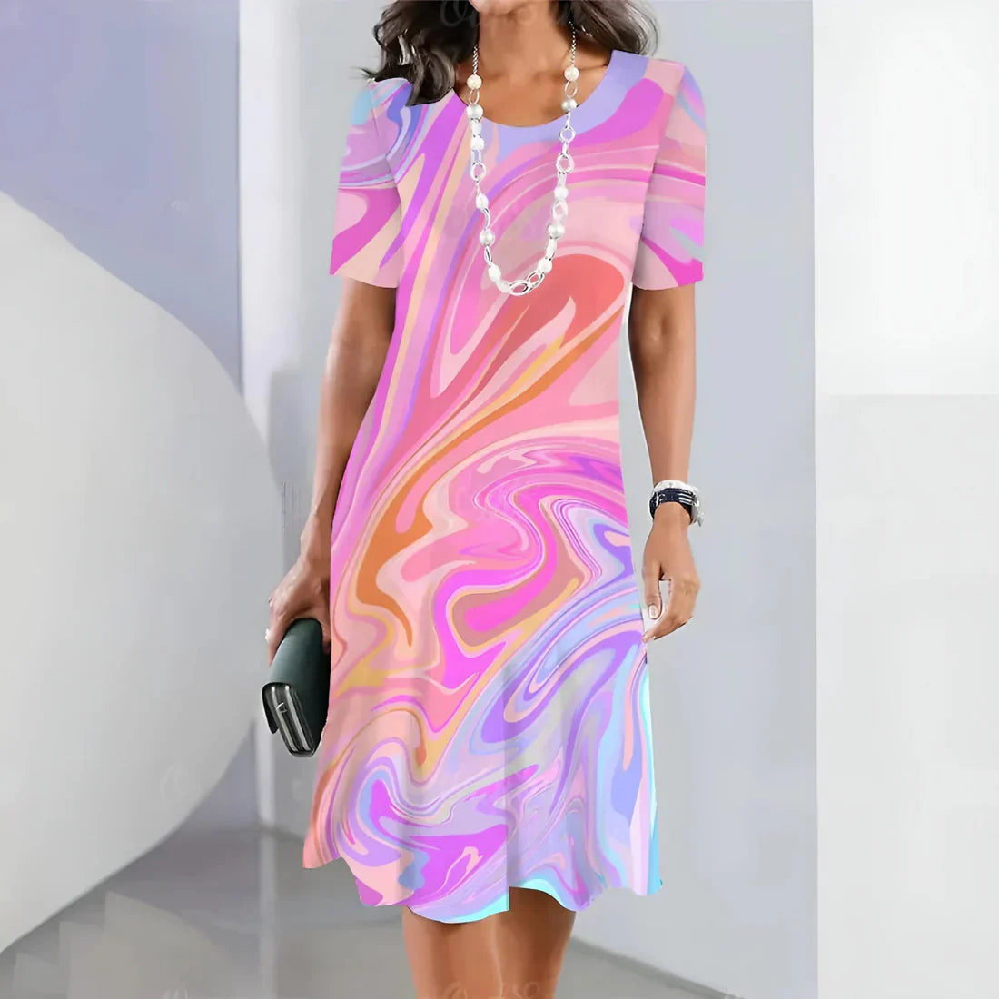 Sheila™ - Stylish Dress with Elegant Colour Patterns