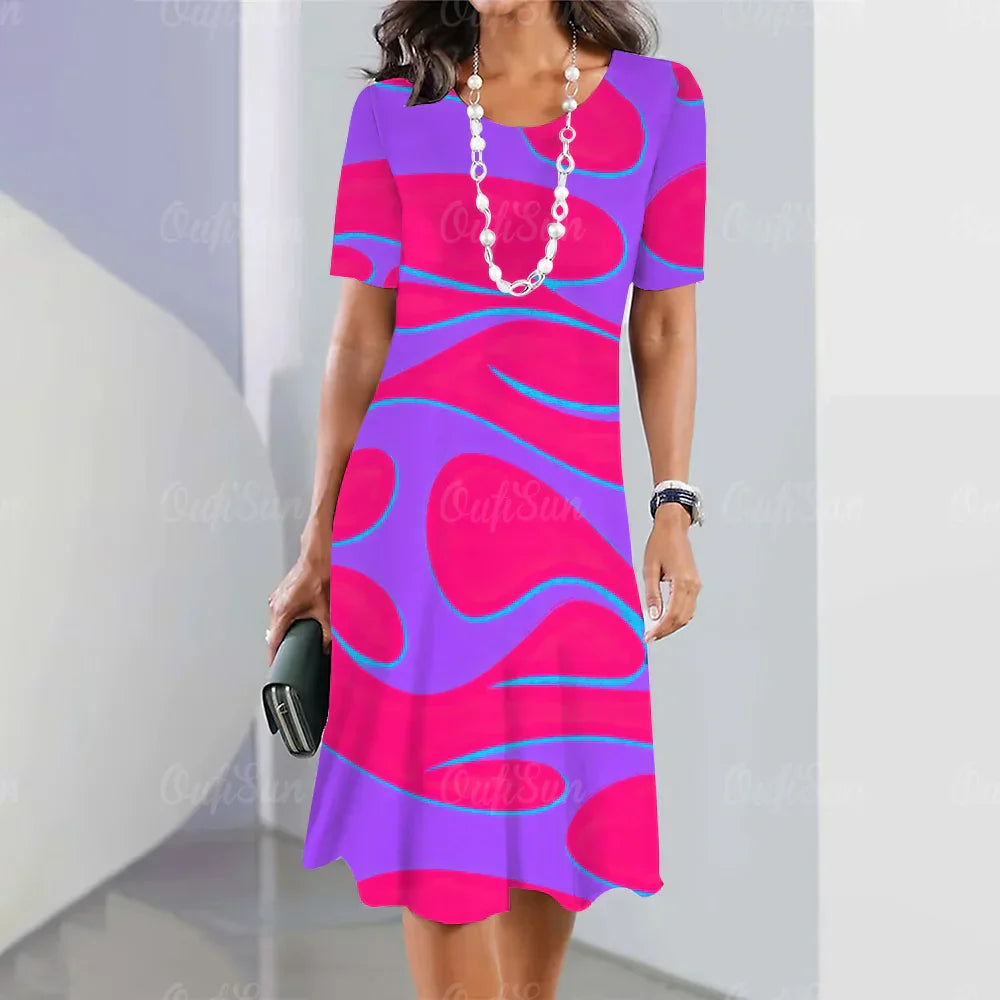 Sheila™ - Stylish Dress with Elegant Colour Patterns