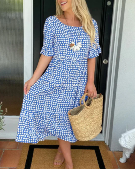 Julia™ Short-Sleeve Midi Dress