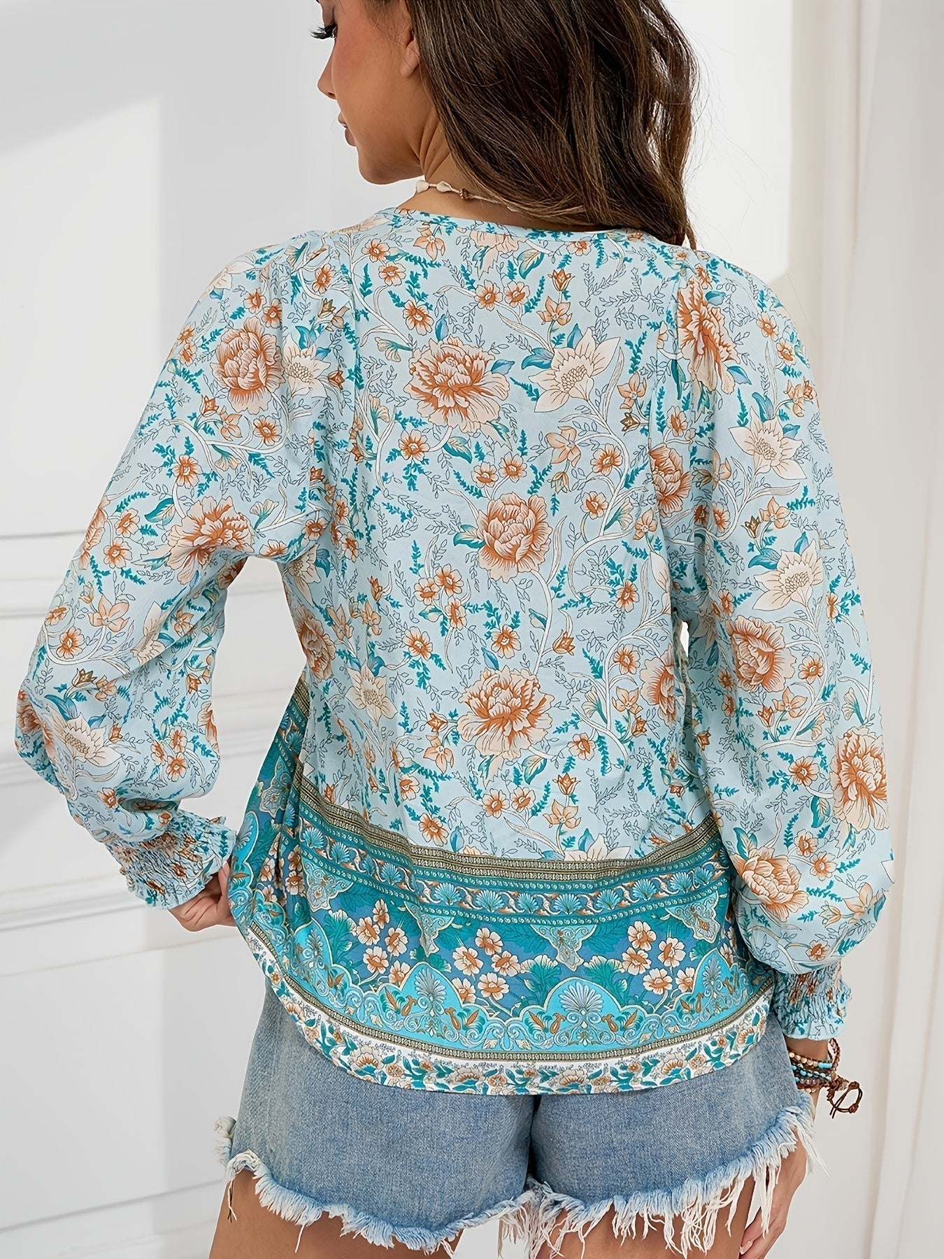 Jovie™ Vintage Floral Peasant Top