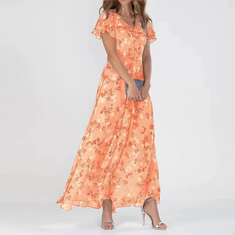 Grace™  Glamorous Floral Wrap Dress