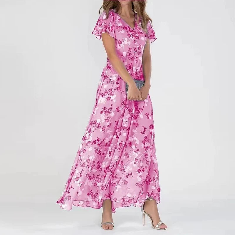 Grace™  Glamorous Floral Wrap Dress