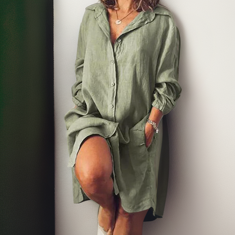 Elysia™ Effortless Shirt Dress