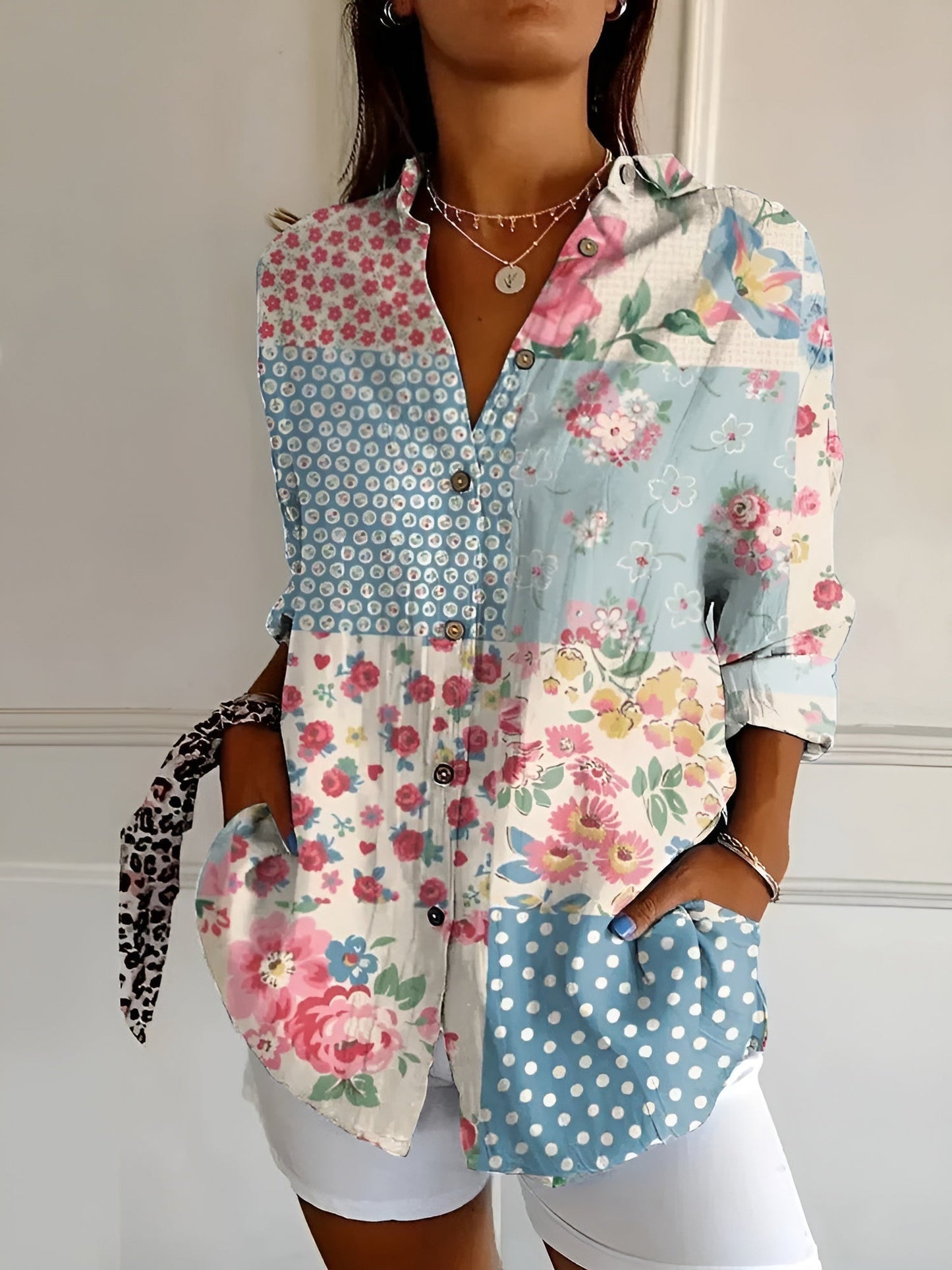 Roseanne™ Floral Breeze Button-Up Shirt